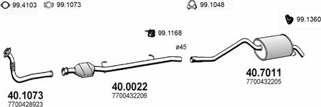 ASSO ART2032 - Система випуску ОГ autocars.com.ua