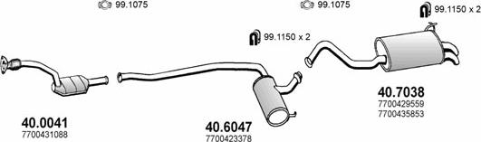 ASSO ART2035 - Система випуску ОГ autocars.com.ua