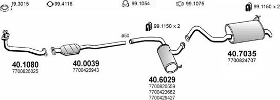 ASSO ART2037 - Система випуску ОГ autocars.com.ua