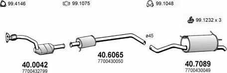 ASSO ART2046 - Система випуску ОГ autocars.com.ua
