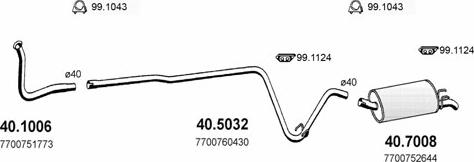 ASSO ART2049 - Система випуску ОГ autocars.com.ua