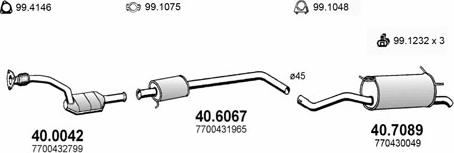 ASSO ART2050 - Система випуску ОГ autocars.com.ua
