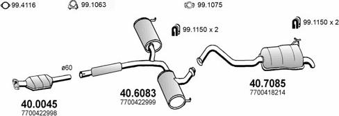 ASSO ART2052 - Система випуску ОГ autocars.com.ua