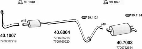 ASSO ART2053 - Система випуску ОГ autocars.com.ua