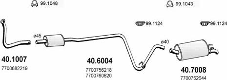 ASSO ART2054 - Система випуску ОГ autocars.com.ua