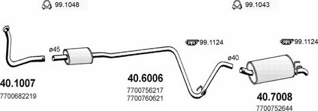 ASSO ART2056 - Система випуску ОГ autocars.com.ua