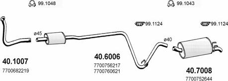 ASSO ART2063 - Система випуску ОГ autocars.com.ua