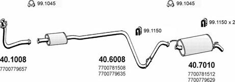 ASSO ART2066 - Система випуску ОГ autocars.com.ua