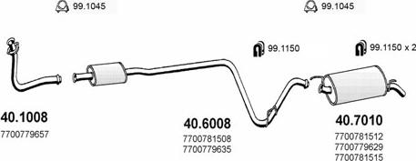ASSO ART2067 - Система випуску ОГ autocars.com.ua