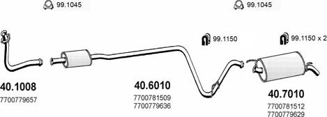 ASSO ART2069 - Система випуску ОГ autocars.com.ua