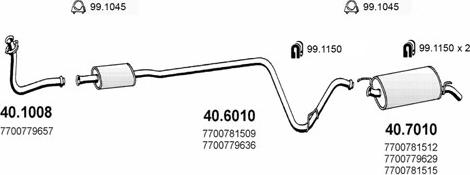 ASSO ART2070 - Система випуску ОГ autocars.com.ua