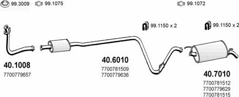 ASSO ART2071 - Система випуску ОГ autocars.com.ua
