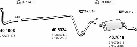 ASSO ART2074 - Система випуску ОГ autocars.com.ua