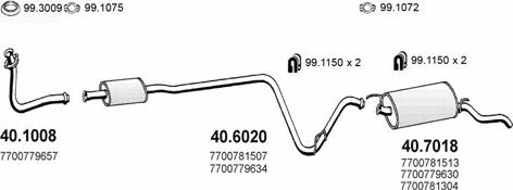 ASSO ART2076 - Система випуску ОГ autocars.com.ua