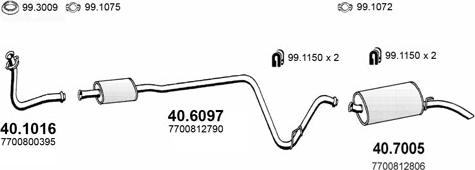 ASSO ART2077 - Система випуску ОГ autocars.com.ua