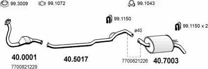 ASSO ART2081 - Система випуску ОГ autocars.com.ua