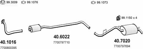 ASSO ART2082 - Система випуску ОГ autocars.com.ua