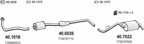 ASSO ART2086 - Система випуску ОГ autocars.com.ua