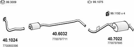 ASSO ART2094 - Система выпуска ОГ avtokuzovplus.com.ua