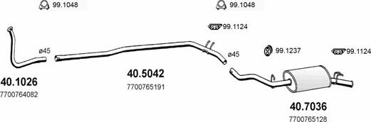ASSO ART2108 - Система випуску ОГ autocars.com.ua