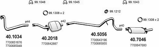 ASSO ART2116 - Система випуску ОГ autocars.com.ua