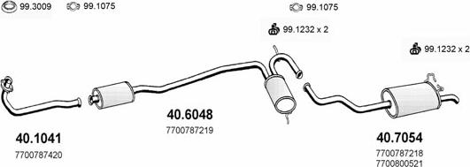 ASSO ART2124 - Система випуску ОГ autocars.com.ua