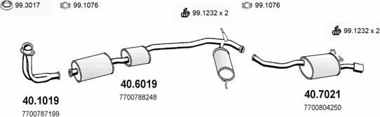 ASSO ART2136 - Система випуску ОГ autocars.com.ua