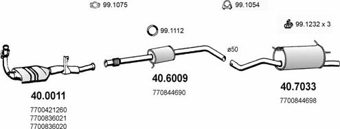 ASSO ART2142 - Система випуску ОГ autocars.com.ua