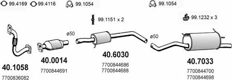 ASSO ART2144 - Система випуску ОГ autocars.com.ua