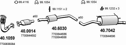 ASSO ART2145 - Система випуску ОГ autocars.com.ua