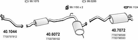 ASSO ART2155 - Система випуску ОГ autocars.com.ua