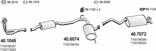 ASSO ART2158 - Система випуску ОГ autocars.com.ua