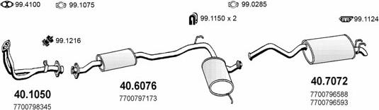 ASSO ART2164 - Система випуску ОГ autocars.com.ua