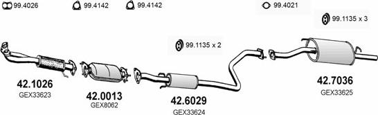 ASSO ART2200 - Система випуску ОГ autocars.com.ua
