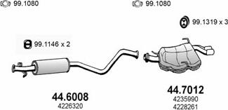 ASSO ART2245 - Система випуску ОГ autocars.com.ua