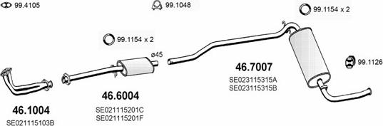 ASSO ART2329 - Система випуску ОГ autocars.com.ua