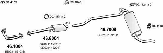 ASSO ART2330 - Система випуску ОГ autocars.com.ua