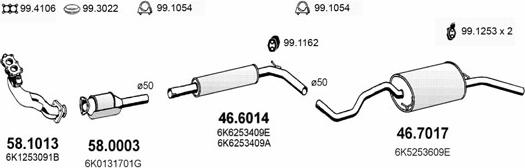 ASSO ART2339 - Система випуску ОГ autocars.com.ua