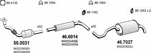 ASSO ART2360 - Система випуску ОГ autocars.com.ua