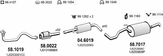 ASSO ART2364 - Система випуску ОГ autocars.com.ua