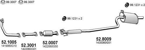 ASSO ART2387 - Система випуску ОГ autocars.com.ua