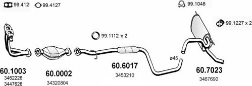 ASSO ART2467 - Система випуску ОГ autocars.com.ua