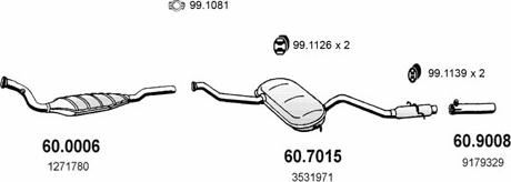 ASSO ART2496 - Система випуску ОГ autocars.com.ua