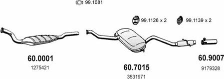 ASSO ART2500 - Система випуску ОГ autocars.com.ua