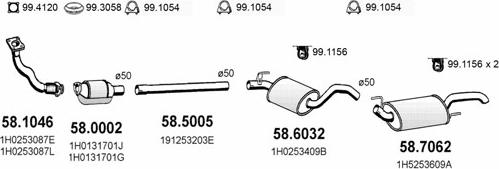 ASSO ART2512 - Система випуску ОГ autocars.com.ua