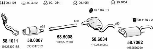 ASSO ART2513 - Система випуску ОГ autocars.com.ua