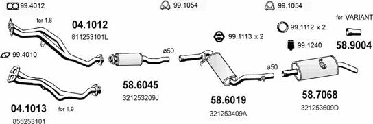 ASSO ART2525 - Система випуску ОГ autocars.com.ua