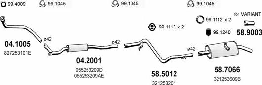 ASSO ART2526 - Система випуску ОГ autocars.com.ua