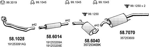 ASSO ART2528 - Система випуску ОГ autocars.com.ua