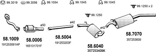 ASSO ART2529 - Система випуску ОГ autocars.com.ua